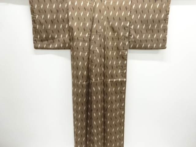  大正ロマン　絣柄織り出し着物